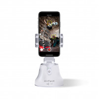 Держатель телефона 360° AirFace для TikTok, Instagram, Facebook, Zoom белый уцененный