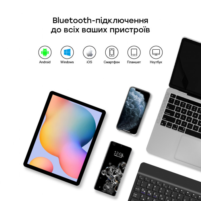 Обложка AIRON Premium Universal 10-11" с клавиатурой Bluetooth