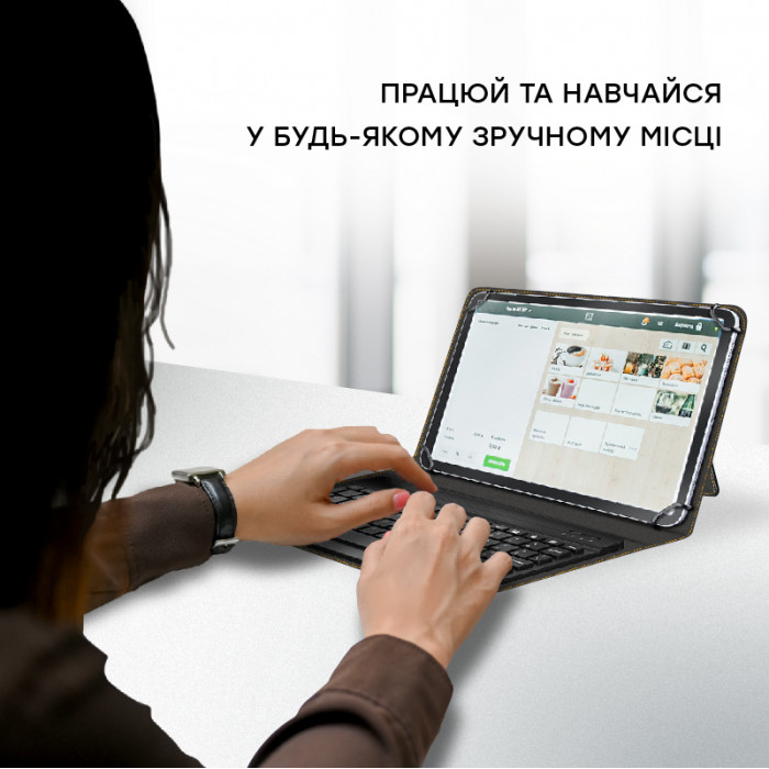 Обложка AIRON Premium Universal 10-11" с клавиатурой Bluetooth