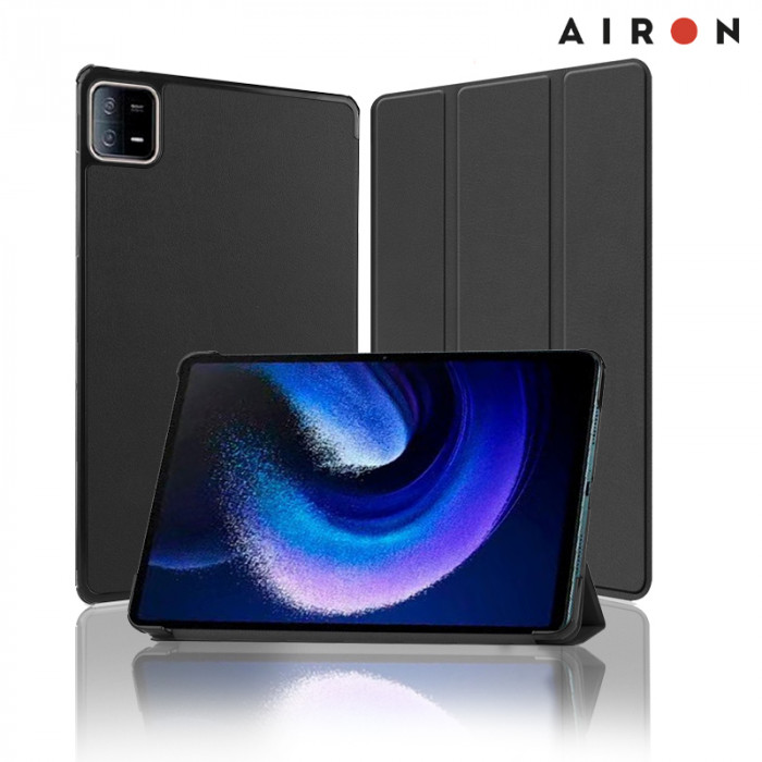 Чохол AIRON Premium для Xiaomi Pad 6/6 Pro 11'' 2023 із захисною плівкою та серветкою Black