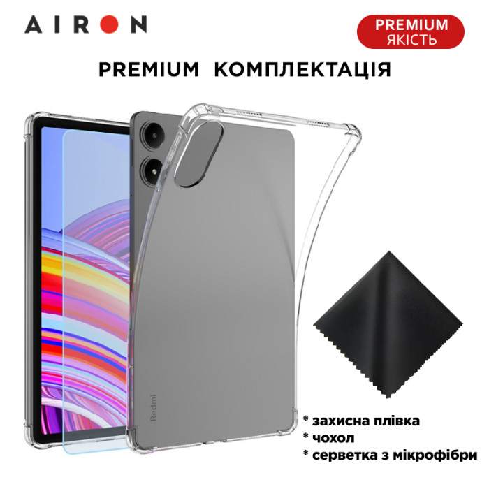 Бампер захисний AIRON Xiaomi Redmi Pad Pro / Xiaomi Poco Pad 12.1" прозорий