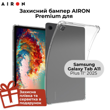 Бампер захисний AIRON Premium для Samsung Galaxy Tab A11 Plus 11'' 2025 прозорий