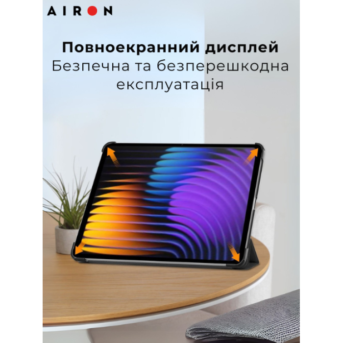 Чехол AIRON Premium для Xiaomi 7/7 pro с защитной пленкой и салфеткой black