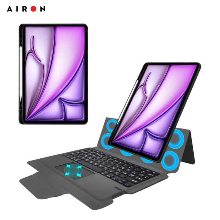 Чохол AIRON Premium для Ipad Air 13  2024 з інтегрованою клавіатурою