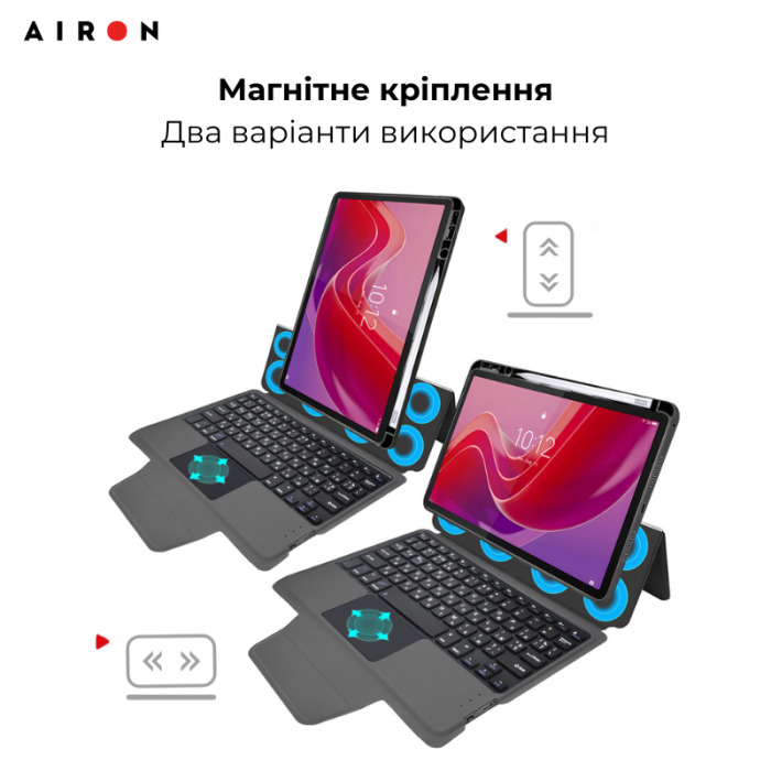 Чохол AIRON Premium для Lenovo Tab M11 з інтегрованою клавіатурою