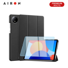Чохол AIRON Premium для Xiaomi Redmi Pad SE 8.7" 2024 із захисною плівкою та серветкою Black