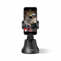 Тримач телефону 360° AirFace для TikTok, Instagram, Facebook, Zoom Black уцінений