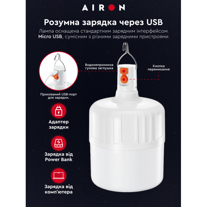 Кемпинговая лампа AIRON 48W уценена