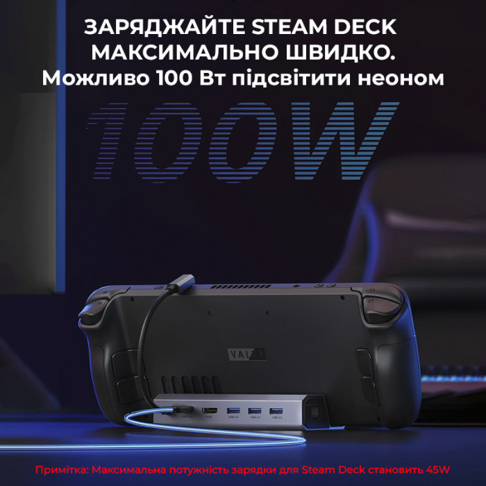 Док-станція 6-в-1 JSAUX для Steam Deck / OLED | ROG Ally | Legion Go HB0603