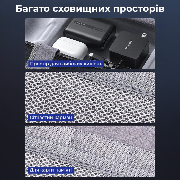 Сумка-чохол JSAUX для Steam Deck BG0102 сіра