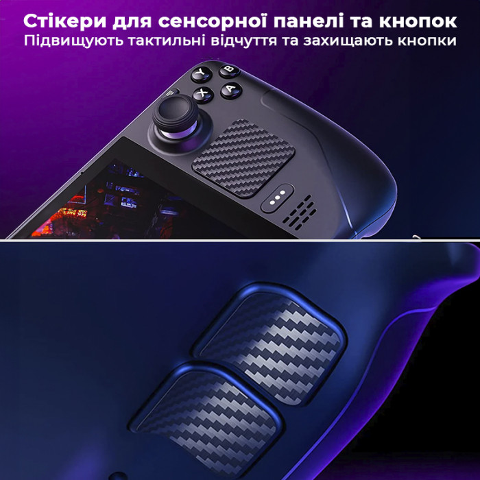 Комплект захисних наліпок на корпус JSAUX для Steam Deck GP0002 (Spider Dance)