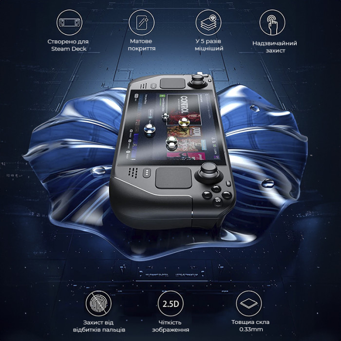 Захисне скло JSAUX GP0110 для Steam Deck матове