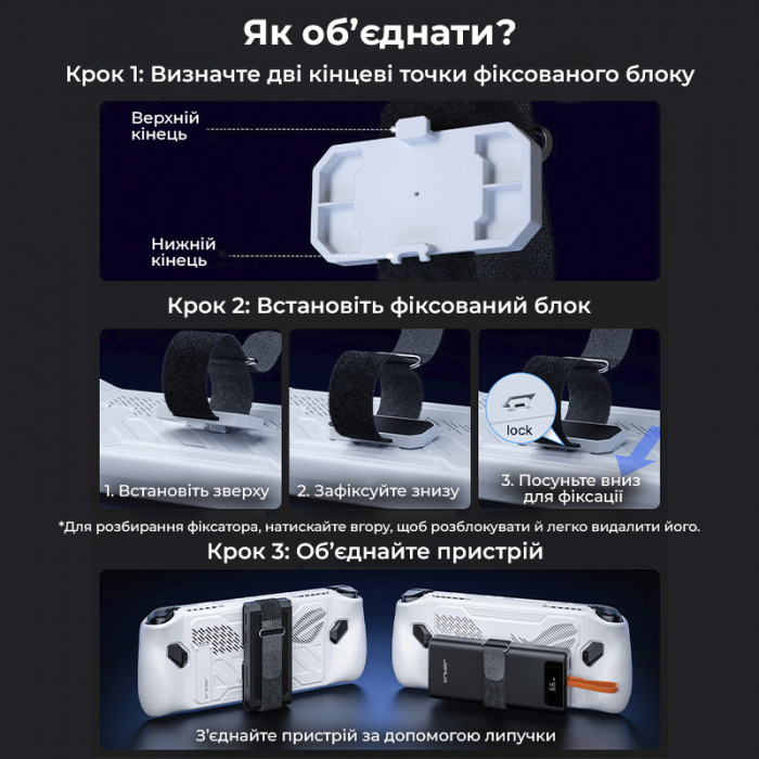 Чохол JSAUX ModCase для ROG Ally PC0109 White (білий)