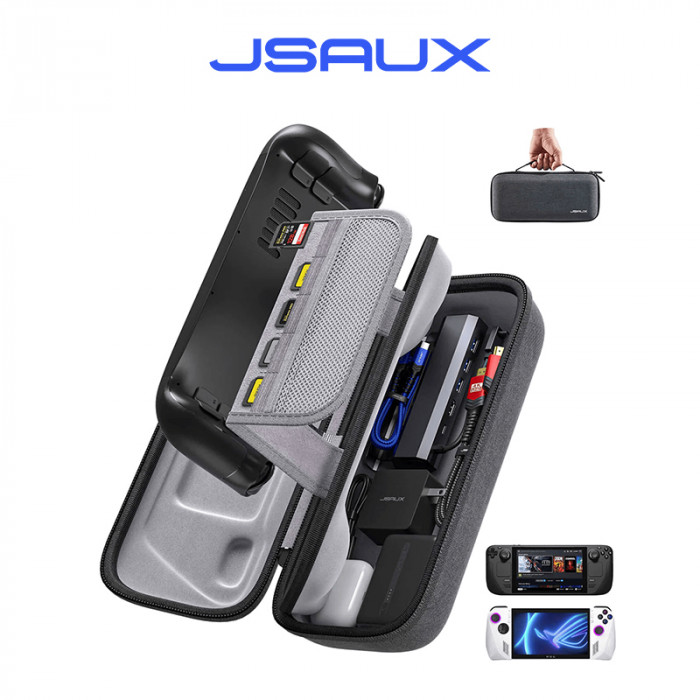 Сумка-чохол JSAUX для Steam Deck та ROG Ally BG0106A сіра