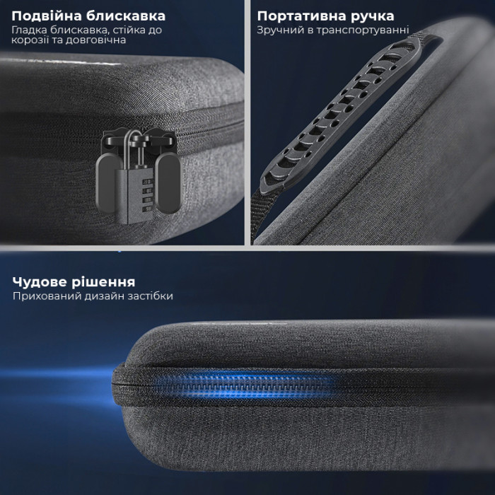 Сумка-чохол JSAUX для Steam Deck та ROG Ally BG0106A сіра