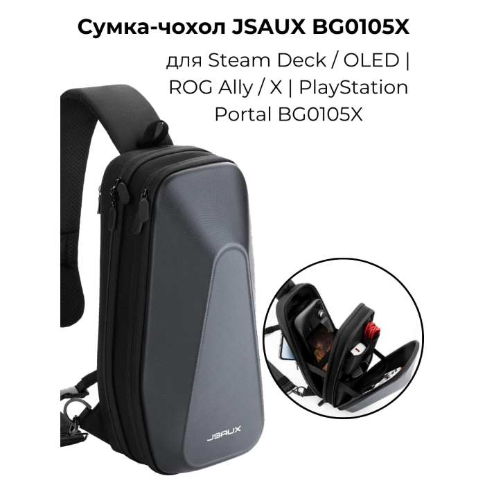 Сумка-чохол JSAUX BG0105X для Steam Deck / OLED | ROG Ally / X | PlayStation Portal BG0105X