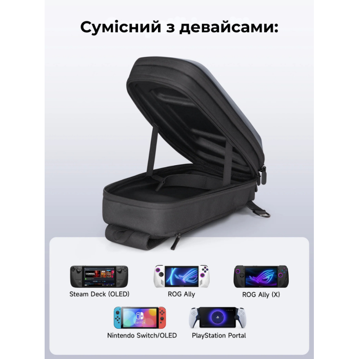 Сумка-чохол JSAUX BG0105X для Steam Deck / OLED | ROG Ally / X | PlayStation Portal BG0105X