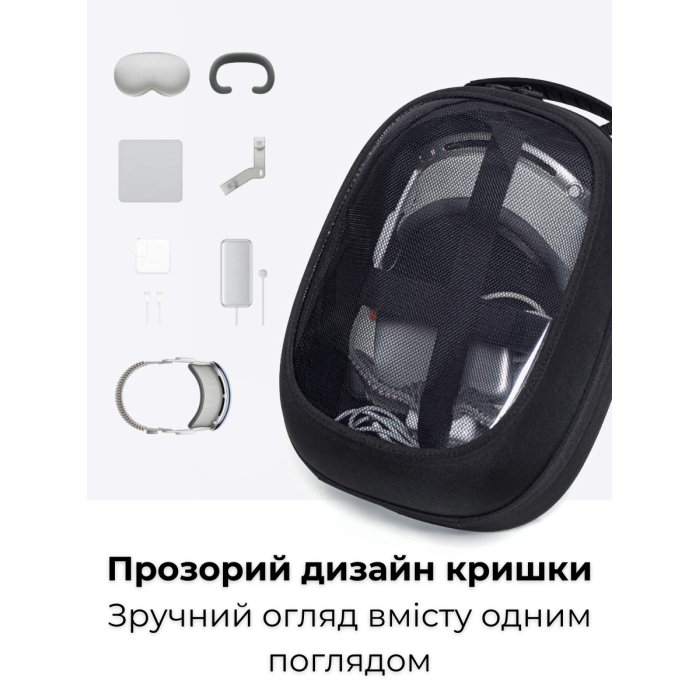 Сумка-чохол JSAUX BG0114 для VR-гарнітури: Vision Pro, Quest 2, Quest 3, PS VR, PS VR2 |для Консолей: Steam Deck/OLED, ROG Ally/X, Switch, Swith OLED