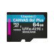 Карта пам'яті Kingston microSDXC 64GB Canvas Go Plus A2 U3