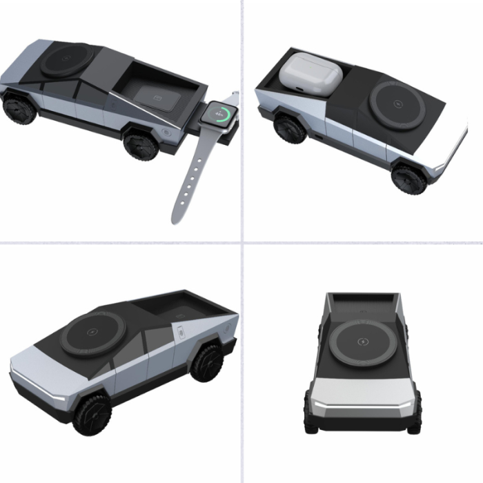 Магнітна бездротова зарядна станція 3в1 CyberDock для iPhone, Apple Watch та AirPods