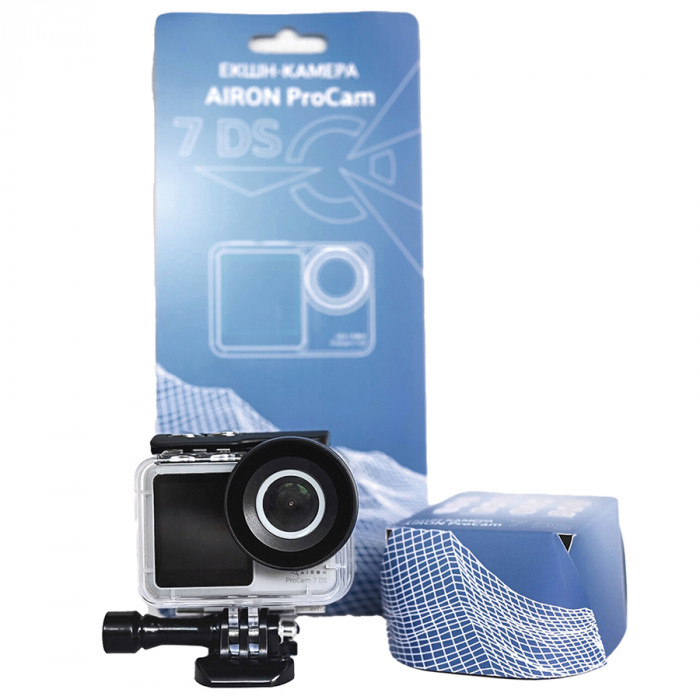 Набір блогера 8 в 1: екшн-камера AIRON ProCam 7 DS з аксесуарами для зйомки від першої особи