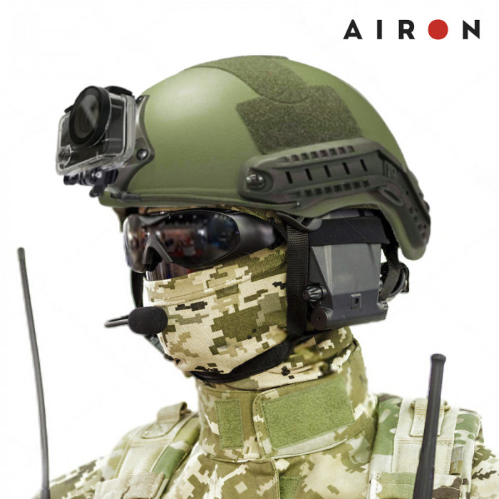 Набор тактичный: экшн-камера AIRON ProCam 8 Black с аксессуарами
