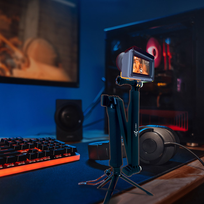 Набор для «Стримера», 15 в 1: экшн-камера AIRON ProCam 7 Touch с аксессуарами