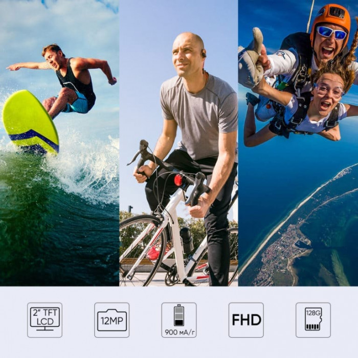 Набір для зйомки 30 в 1: екшн-камера AIRON Simple Full HD з аксесуарами
