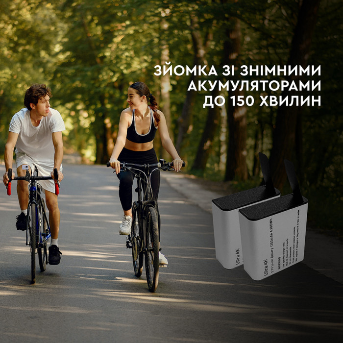 Набір велосипедиста з екшн-камерою AIRON ProCam 7 Touch