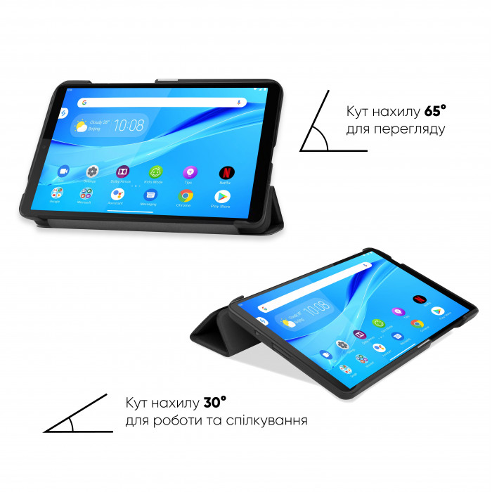 Обкладинка AIRON Premium для Lenovo M7 7" 2-3rd Gen (2020-2022) із захисною плівкою та серветкою Black