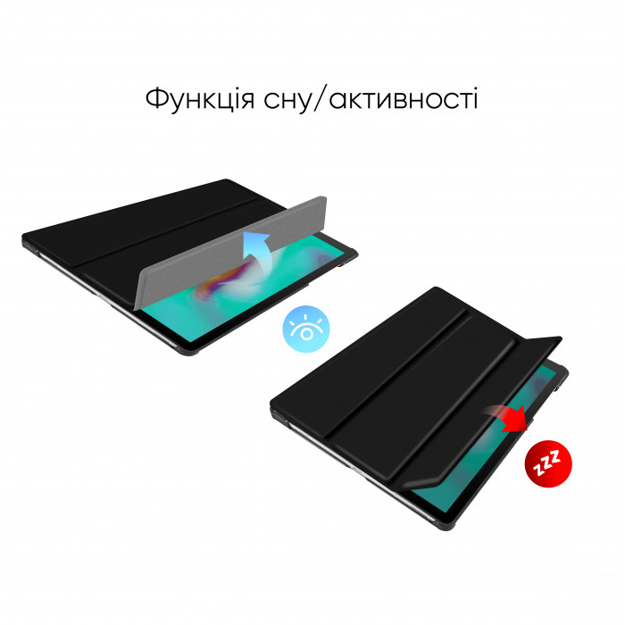 Чохол AIRON Premium NEW для Samsung Galaxy TAB 10.5 S5E T720 (2019) із захисною плівкою і серветкою Black