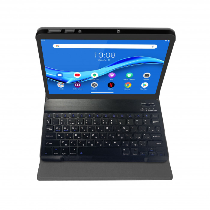 Чехол AIRON Premium для  Lenovo tab M10 PLUS X606 с Bluetooth клавиатурой Black