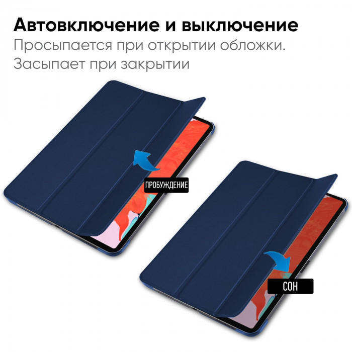 Чохол AIRON Premium для iPad Pro 12.9″ 2018 із захисною плівкою та серветкою Midnight Blue