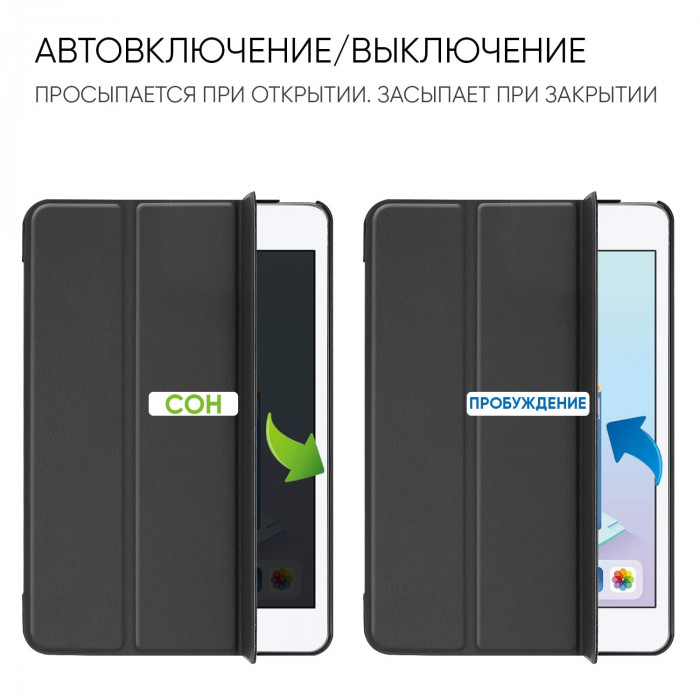 Чохол AIRON Premium для iPad mini 4/5 2015-2019 7.9″ із захисною плівкою та серветкою Black