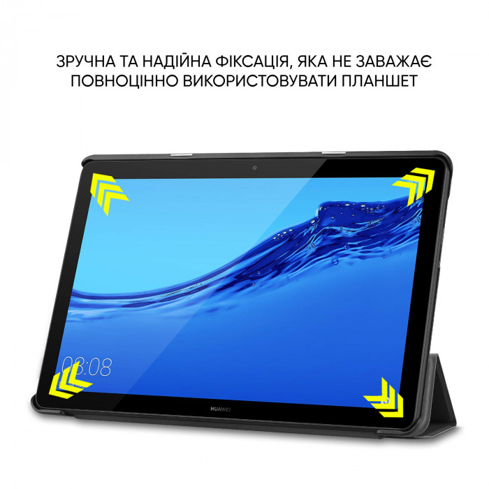 Чехол AIRON Premium для HUAWEI Mediapad T5 10" с защитной пленкой и салфеткой Black