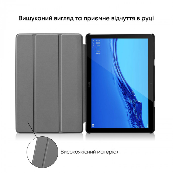 Чехол AIRON Premium для HUAWEI Mediapad T5 10" с защитной пленкой и салфеткой Black