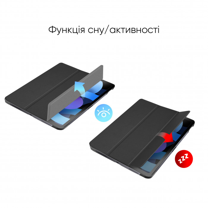 Чохол AIRON Premium для iPad Air 4/5th Gen 10.9" 2020/2022 із захисною плівкою і серветкою Black