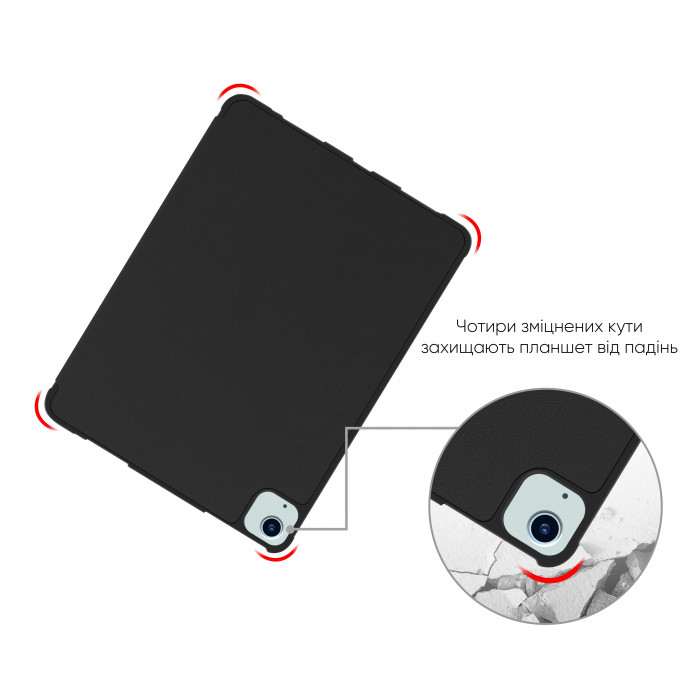 Чохол AIRON Premium SOFT для iPad Air 4/5th Gen 10.9" 2020/2022 із захисною плівкою і серветкою Black