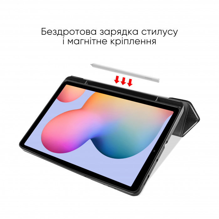 Чохол AIRON Premium SOFT для Samsung Galaxy Tab S6 Lite (SM-P610/P615) із захисною плівкою та серветкою Black