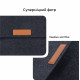Фетрова обкладинка AIRON Premium для ноутбука 13.3″ Dark Grey