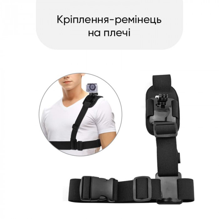 Набір кріплень AIRON ACS-6 на велосипед для екшн-камер GoPro, AIRON, SONY, ACME, Xiaomi, SJCam, EKEN, ThiEYE